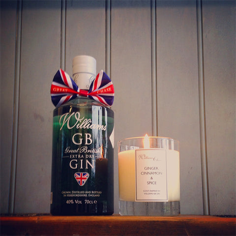 Williams GB Gin Candle; Ginger, Cinnamon & Spice
